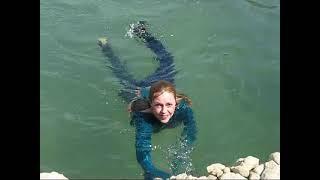 Wetlook Jeans at the Beach