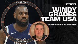 Brian Windhorst gives Team USA’s performance vs. Australia a C+  | First Take
