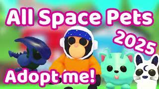 Every Space pet in Adopt me