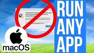 App can't be opened because it is from an unidentified developer FIX