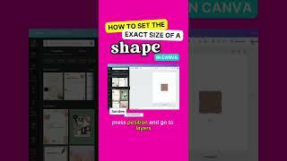You can now set the exact size of a shape or element in Canva #canvaupdate #canvadesign #canvatips