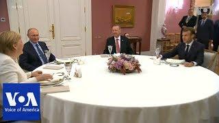 Erdogan, Putin, Merkel & Macron have dinner after four-way Syria summit in Istanbul