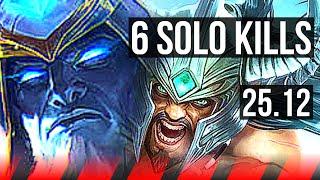 RYZE vs TRYNDAMERE (TOP) | 6 solo kills, 900+ games | EUW Master | 25.12