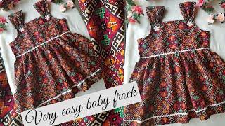 Easy yoke baby frock cutting and stitching | 2 to 2.5 year baby girl frock tutorial @anyonecansew