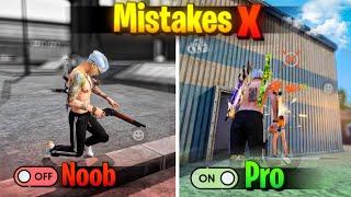 TOP 5 ( MISTAKES  ) THAT MAKES YOU NOOB || NOOB TO PRO TIPS