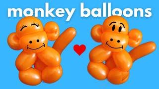 Baby Monkey: How to Make Balloon Animals for Beginners #monkeyballoonanimal #balloonanimals