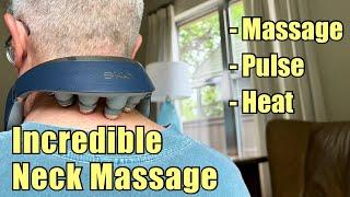 Review of The Best Neck Massager by SKG with Pulse, Infrared Heat and Shiatsu Massage G7 Pro-Fold