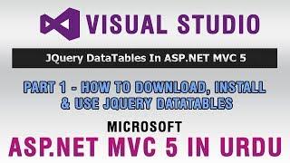 ASP.NET MVC 5 Tutorial In Urdu - How to use JQuery DataTables in ASP.NET MVC 5