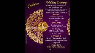 Wedding Invitation Video Design | Royal Wedding invitation video In English - Jakhurikar