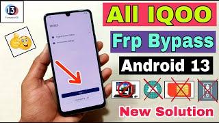 All IQOO FRP Bypass Android 13 | New Method | All IQOO Google Account Bypass Without Pc | 100% OK |