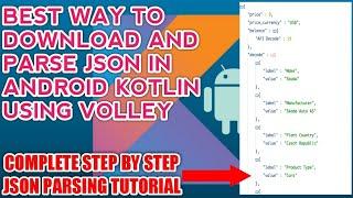 JSON Parsing using Volley Android [ Kotlin ]