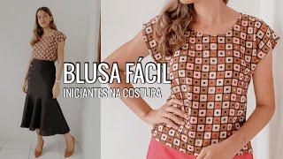 BLUSA FÁCIL PARA INICIANTES | só com costura reta