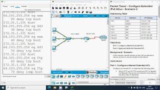 5.4.13 Packet Tracer - Configure Extended IPv4 ACLs - Scenario 2