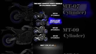 The Best Yamaha Naked Models By Cylinder Count #mt15 #mt07 #mt09 #mt10 #inline2 #inline3 #inline4