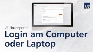 VZ Finanzportal: Login am Computer oder Laptop