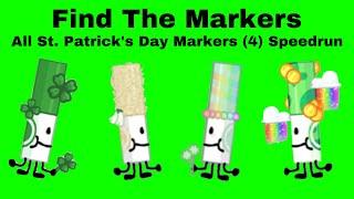 ️ All St. Patrick’s Day Markers (4) Speedrun | 1:49.13 | Find The Markers