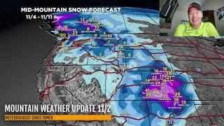 Mountain Weather Update 11/2, Meteorologist Chris Tomer