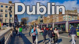 Dublin City Centre Walking Tour February 2025 |4k Dublin Ireland | O'Connell street, UHD 60FPS VIDEO