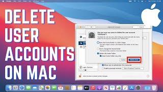 How To Delete User Accounts On Mac