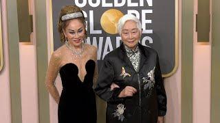 Lucia Hwong and Lisa Lu 2023 Golden Globes Arrivals