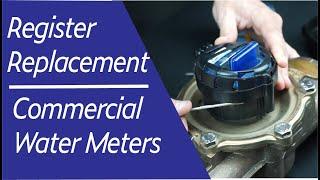 How to replace the register on a large commercial Metron Water Meter