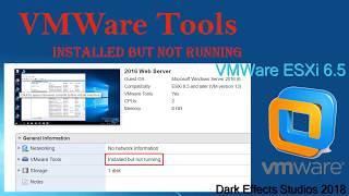 VMWare ESXi 6.5 - VMware Tools Installed but not running