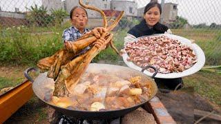 Bà Tân Vlog - Thử Thách Làm Nồi Lẩu Đuôi Bò Siêu To Khổng Lồ Ngon Nhức Nách