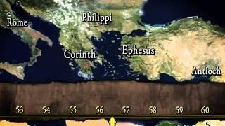 Map Timeline of Paul's Missionary Journeys   YouTube