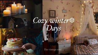 Winter days️Cozy decorations, winter closet organization, Sweet treat, End of year reflections