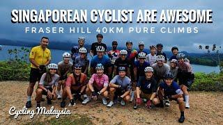 Vlog 127: Singaporean cyclist are so nice! Did a 40km climb at Fraser Hill.