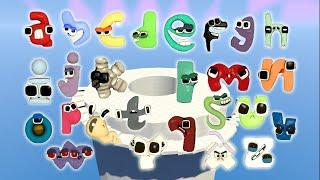 DESTROY ALL 3D ALPHABET LORE FAMILY in SKY TOWER Garry's Mod !