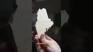 Making Maine out of Eastern White Pine | Official State Tree Map #shorts #trees #wood