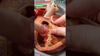 Heart Valve Animation | Cardiac Anatomy | Heart AI Art | 41