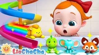 Bath Toys Song | EP48 | Animal Toys in the Bathtub | LiaChaCha Nursery Rhymes