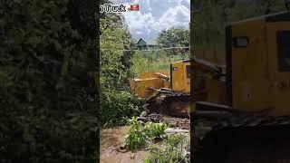 Bulldozer Yellow Color Loading the Sand . #excavator #shorts #car #road #youtubeshorts #truck