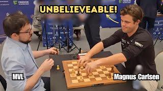 Magnus Carlsen does an early mistake and gets PUNISHED by MVL