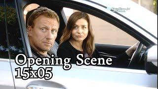 Grey's Anatomy 15x05 Opening Scene Owen Amelia and Betty - Jo and Alex