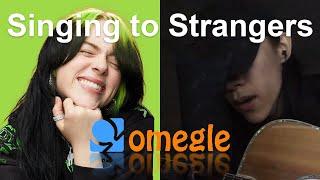 Singing to Strangers on Omegle - lovely, Your Power, Ocean Eyes, i love you by Billie Eilish (Cover)