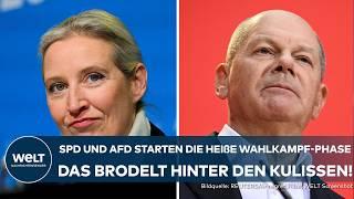 BUNDESTAGSWAHL 2025: SPD und AfD küren ihre Kanzlerkandidaten | Parteitage in Riesa und Berlin