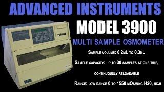 ADVANCED INST 3900 MULTI SAMPLE OSOMETER (3350G)