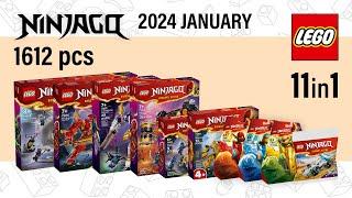 All LEGO Ninjago January 2024 sets COMBO (10in1)[1612 pcs] Speed Build @TopBrickBuilderLite