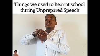 Things we used to hear at school during Unprepared Speech @pasekacomic.