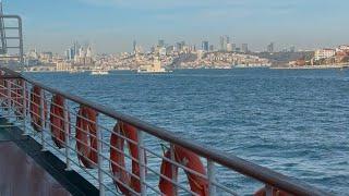 Kadikoy to Besiktas with beautiful Bosporus and Besiktas view from ferry