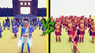 SPARTAN ARMY vs ATHENIAN ARMY - Totally Accurate Battle Simulator TABS