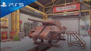 Renovation and Test Drive Gameplay - M10 Wolverine Tank Destroyer - Tank Mechanic Simulator (PS5)