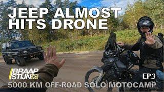 EP3 The Baltics off-road; 5000km around the Baltic Sea. Estonia TET solo moto camp