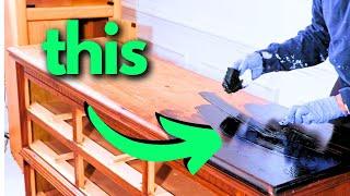 DIY Gel Stain Over Stained Wood - DON'T MAKE THIS MISTAKE!!