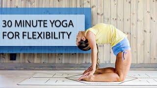 30 Minute Yoga for Flexibility — Open the Spine with Backbends and Twists