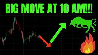  BIG MOVE AT 10 AM! SPY, ES, QQQ, NQ, NVDA, AAPL, TSLA PREDICTIONS! 