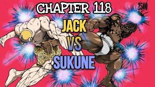 Джек Ханма против Сукуне. Jack Hanma vs Sukune. Chapter 118 RAW Baki Dou.